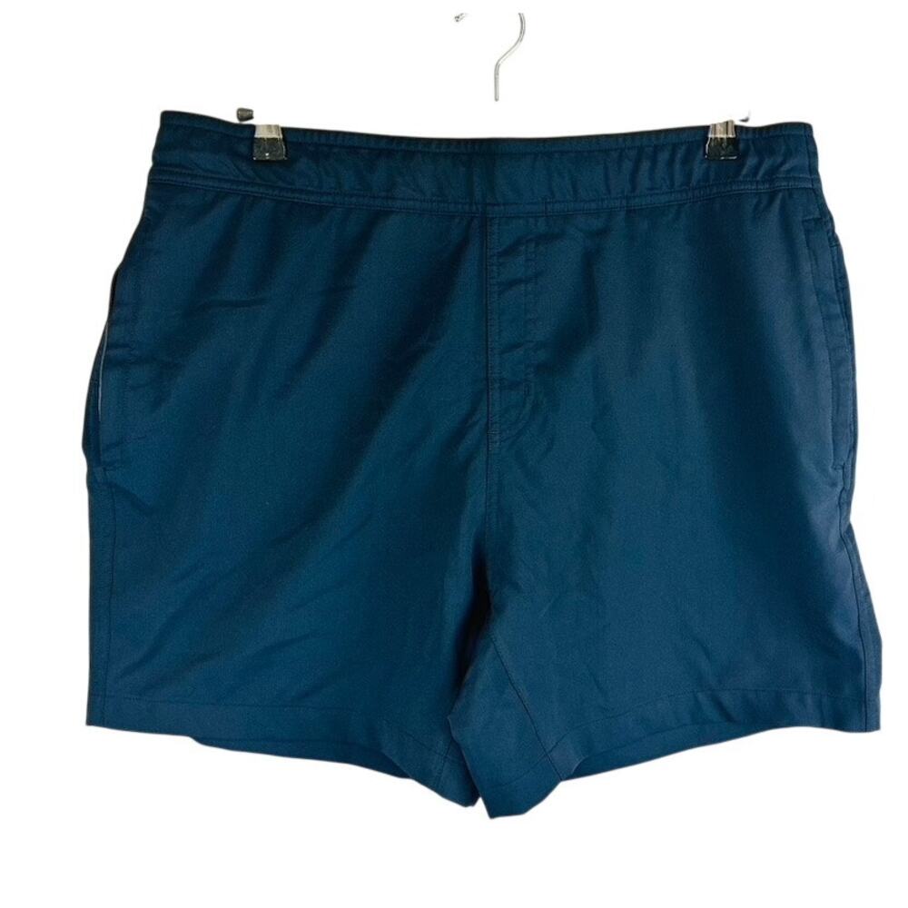 Mack Weldon Mens XL Shorts Stretch Quick Dry Lining Hiking Camping Blue